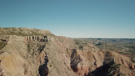 Aerial-approach-shot.-high-point-in-palo-duro