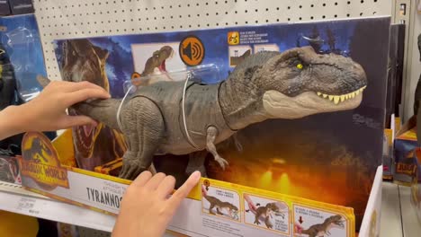 Tyrannosaurus-Rex-Dinosaurio-Juguete-De-La-Nueva-Película-De-Dominio-Del-Mundo-Jurásico
