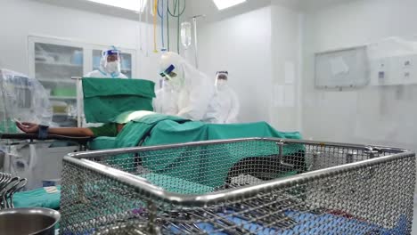 Doctor-Put-Cloth-To-Cover-Patient-Body-In-Operating-Room