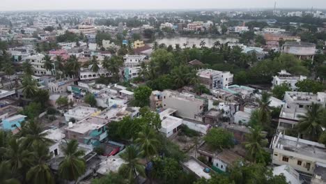 Rajahmundry-alias-Rajamahendravaram-City-Aerial-View-video,-East-Godavari-in-Andhra-Pradesh