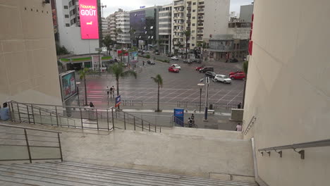 Wide-view-from-the-top-of-the-stairs-between-the-two-high-towers-of-Casablanca