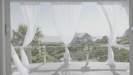 Spectacular-wedding-venue-ceremony-setup-with-seafront-view