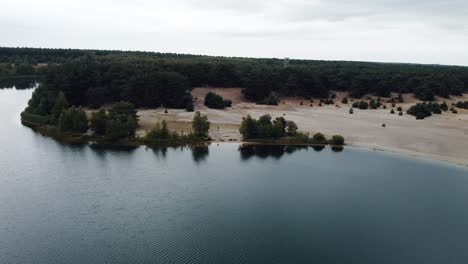 The-sahara-in-Lommel-Belgium-aerial-shot-of-the-big-lake