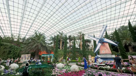 Flower-Dome-attraction-inside-Gardens-by-The-Bay-in-Singapore