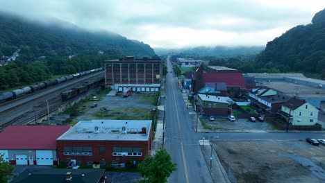 Molino-De-Acero-Industrial-Ciudad-Minera-De-Carbón-En-Pennsylvania