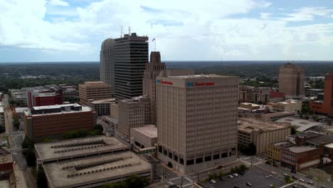 aerial-tilt-up-winston-salem-nc,-north-carolina