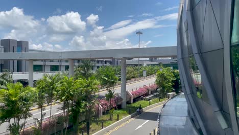 Außenansicht-Des-Flughafens-Changi-Und-Des-Juwels