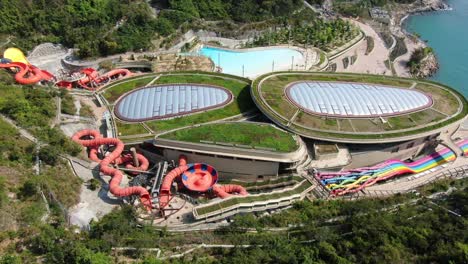 El-Parque-De-Atracciones-New-Ocean-Park-De-Hong-Kong-Reabre-Después-De-La-Vista-Aérea-Del-Bloqueo-Del-Virus-De-La-Corona