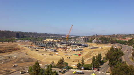 Baustelle-Der-Neuen-Azteken-Arena-In-San-Diego,-Mission-Valley