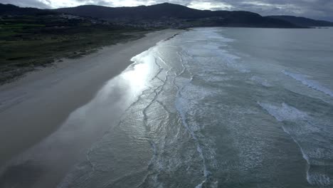 Strand-Von-Baldaio,-Coruña,-Spanien