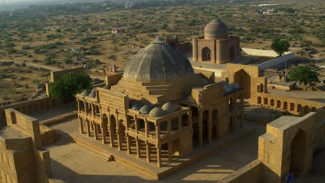 Tomb-of-Isa-Khan-Tarkhan-In-Makli-Hill-In-Pakistan