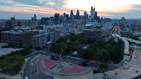 Sonnenuntergang-über-Philadelphia