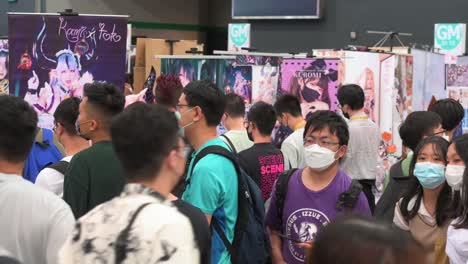 Los-Visitantes-Y-Participantes-Disfrazados-De-Cosplayers-Son-Vistos-En-El-Evento-De-Exhibición-Ani-com-And-Games-Acghk-En-Hong-Kong