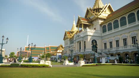 Sonnenuntergang-Nahe-Tempel-In-Bangkok,-Thailand