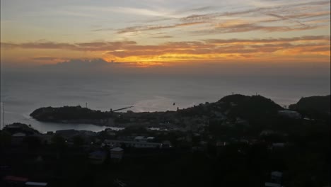 Sonnenuntergang-Am-Carenage-Auf-Der-Karibikinsel-Grenada