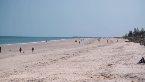 Menschen,-Die-An-Einem-Riesigen-Strand-In-Australien-Spazieren-Gehen