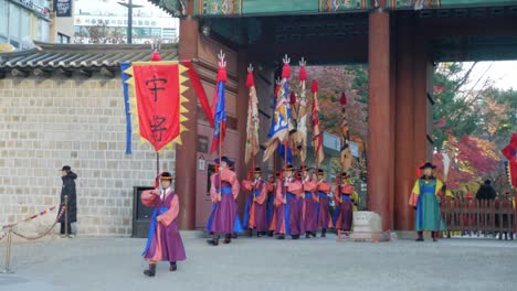 Ceremony-Of-Gate-Guard-Change-deoksugung-Palace-Seoul-south-korea
