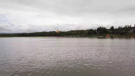 The-Footage-of-Peaceful-Samprasop-River,-Sangkhlaburi