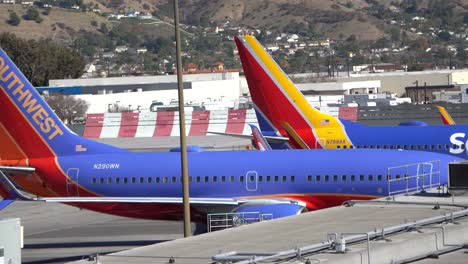 Aviones-De-Southwest-Airlines-En-El-Aeropuerto