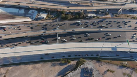 Luftaufnahme-Von-Autos-Auf-Der-Autobahn-59-South-In-Houston,-Texas