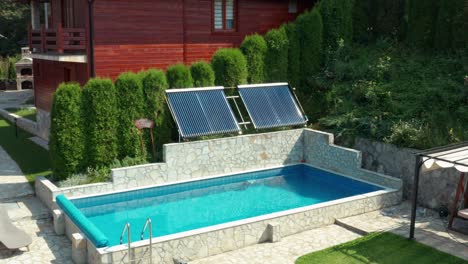 House-in-the-village-Katici,-with-pool-and-solar-panels