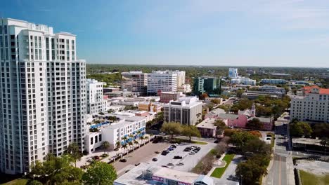 Clearwater-Florida,-Clearwater-Fla-Downtown-Aerial-in-4k