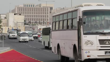 Mowasalat-Karwa-Ist-Ein-öffentlicher-Bustransportdienst,-Der-Orte-In-Ganz-Katar-Verbindet