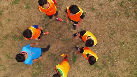 Group-Huddle-putting-their-hands-together