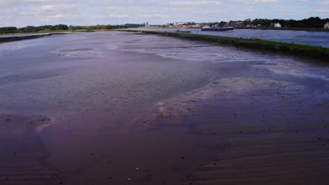 Aerial-Over-Crezeepolder-With-VT-Vorstenbosch-In-Distant-On-River-Noord