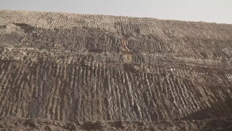Striations-On-Rock-Wall-At-Opencast-Coal-Mine