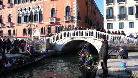 International-tourists-flocking-to-witness-Venice-carnival-Italy-in-gondola-boats