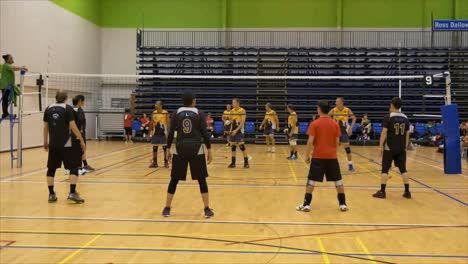 Shot-of-volleyball-players-above-years-old-gathering-in-the-world-master-game-at-Waitakere-Trust-Stadium