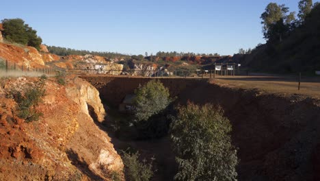 Abandoned-mines-of-Mina-de-Sao-Domingos,-in-Alentejo-Portugal