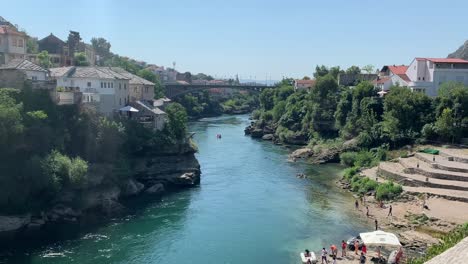 Blick-Von-Der-Alten-Brücke-In-Mostar