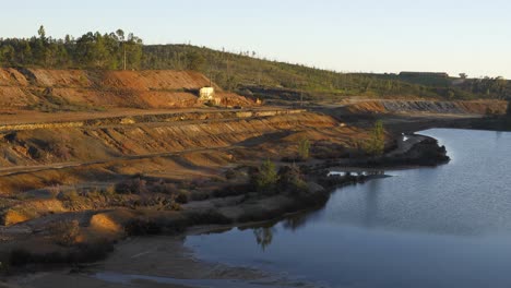 Abandoned-mines-of-Mina-de-Sao-Domingos,-in-Alentejo-Portugal