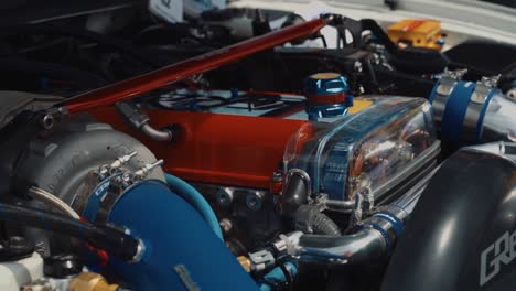 Sauberer-Motor-Eines-Toyota-1JZ-Auf-Der-Driftcon-Car-Show