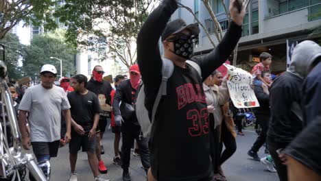 Black-Lives-Matter-Protest-during-covid-19,-Brisbane-Australia