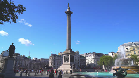 London-England,-circa-:-trafalgar-square-in-London,-United-Kingdom