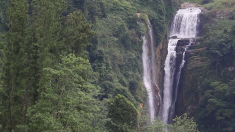 Exuberante-Cascada-De-Selva-Abundante-En-Sri-Lanka
