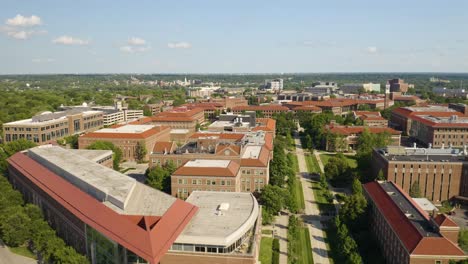 Vista-Aérea-Del-Campus-Universitario-De-La-Universidad-De-Purdue