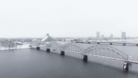 Weltklasse-Eisenbahninfrastruktur,-Verbindungsbrücke-Riga,-Lettland