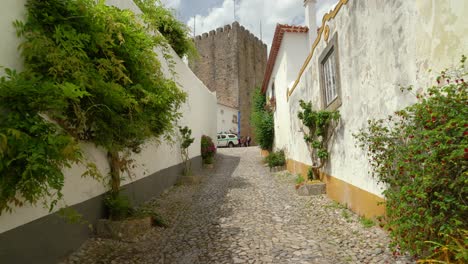 Wehrturm-Der-Burg-Von-Ã“bidos