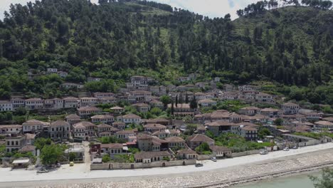 Berat,-Albania,-this-2,413-year-old-city,-the-pride-of-Albanian-architecture-which-is-under-the-protection-of-UNESCO,-is-located-120-km-from-Tirana