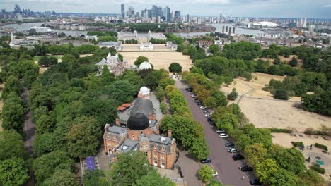 Observatorio-Real-Greenwich-Londres-Reino-Unido-Vista-Aérea-De-Drones-Verano-2022