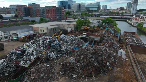 Metal-scrap-junkyard-recycling-center-for-cars