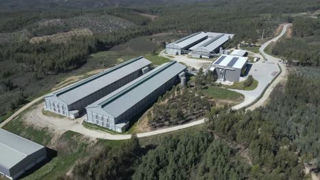 Vista-Aérea-De-Uno-De-Los-Aviarios-De-Pollos-Más-Grandes-De-Proença-A-Nova-Portugal