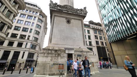 City-of-London-England-September-2022-Establishing-shot-of-the-Fire-of-London-monument