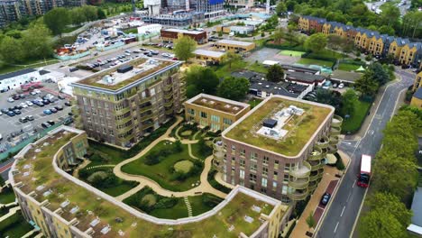 Toma-De-Drone-Del-Edificio-En-Londres