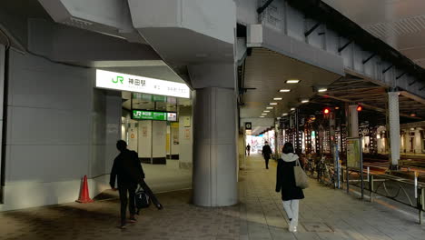 The-East-gate-of-Kanda-Station-under-a-bridge