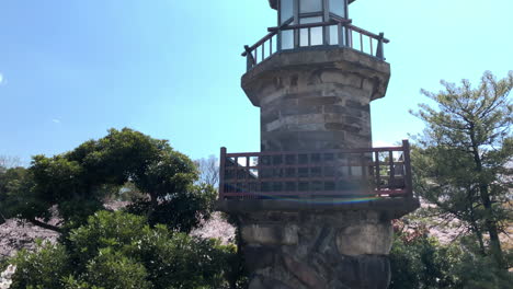 Temporada-De-Hanami-Con-Flores-De-Cerezo-En-El-Parque-Chidorigafuchi,-Palacio-Imperial